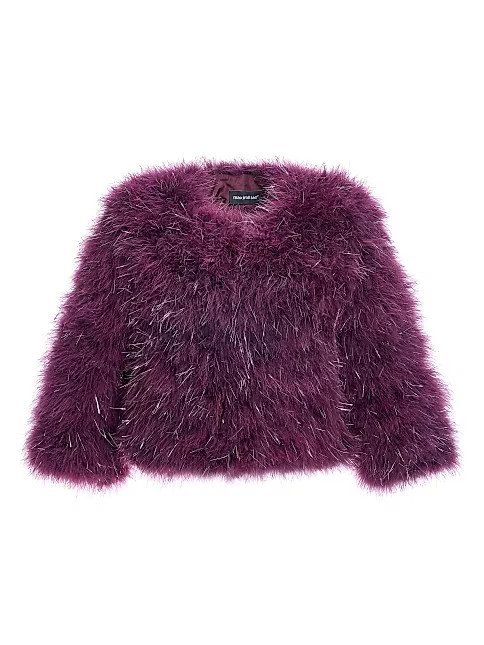 Dyed Feather Metallic Bolero Jacket | Saks Fifth Avenue