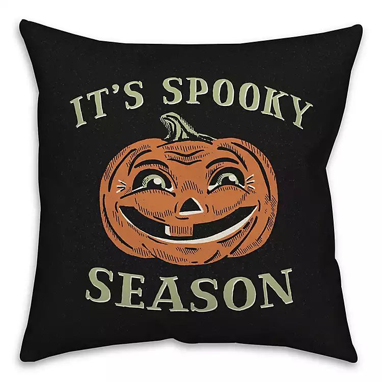 Retro Pumpkin Spooky Season Throw Pillow | Kirkland's Home