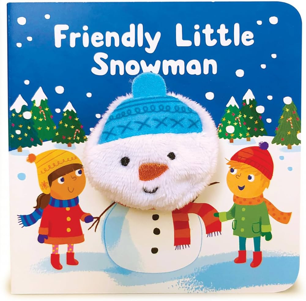 Friendly Little Snowman Finger Puppet Christmas Board Book Ages 0-4 (Finger Puppet Book) | Amazon (US)