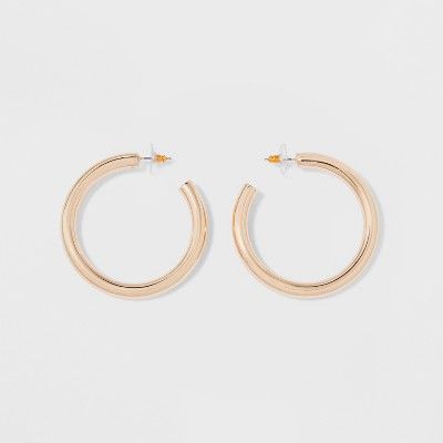 Thick Hoop Earrings - A New Day™ Rose Gold | Target