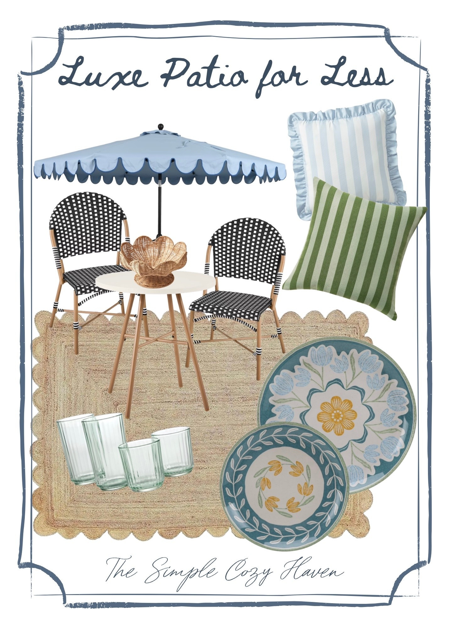Walmart is THE GIRL this year for patio finds! If you have a small space, this bistro set is perfect and so cute. Melamine tableware is worry free for outdoor dining.

#LTKHome #LTKSeasonal