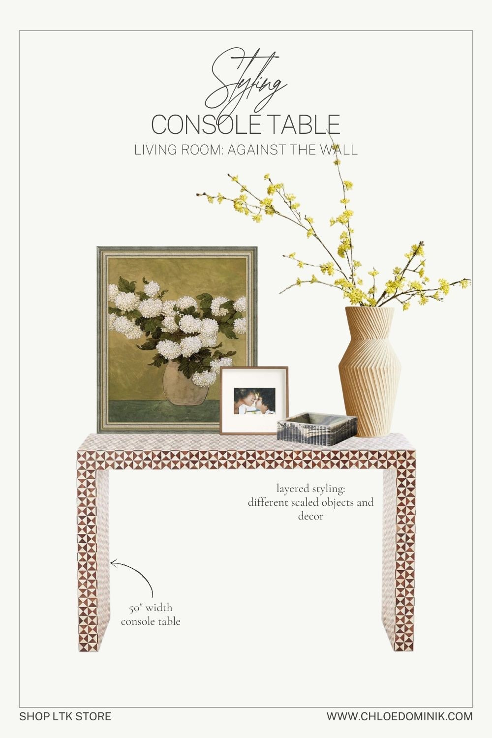 How To Decorate A Console Table: Console Styling - Against Living Room Wall

#LTKHome