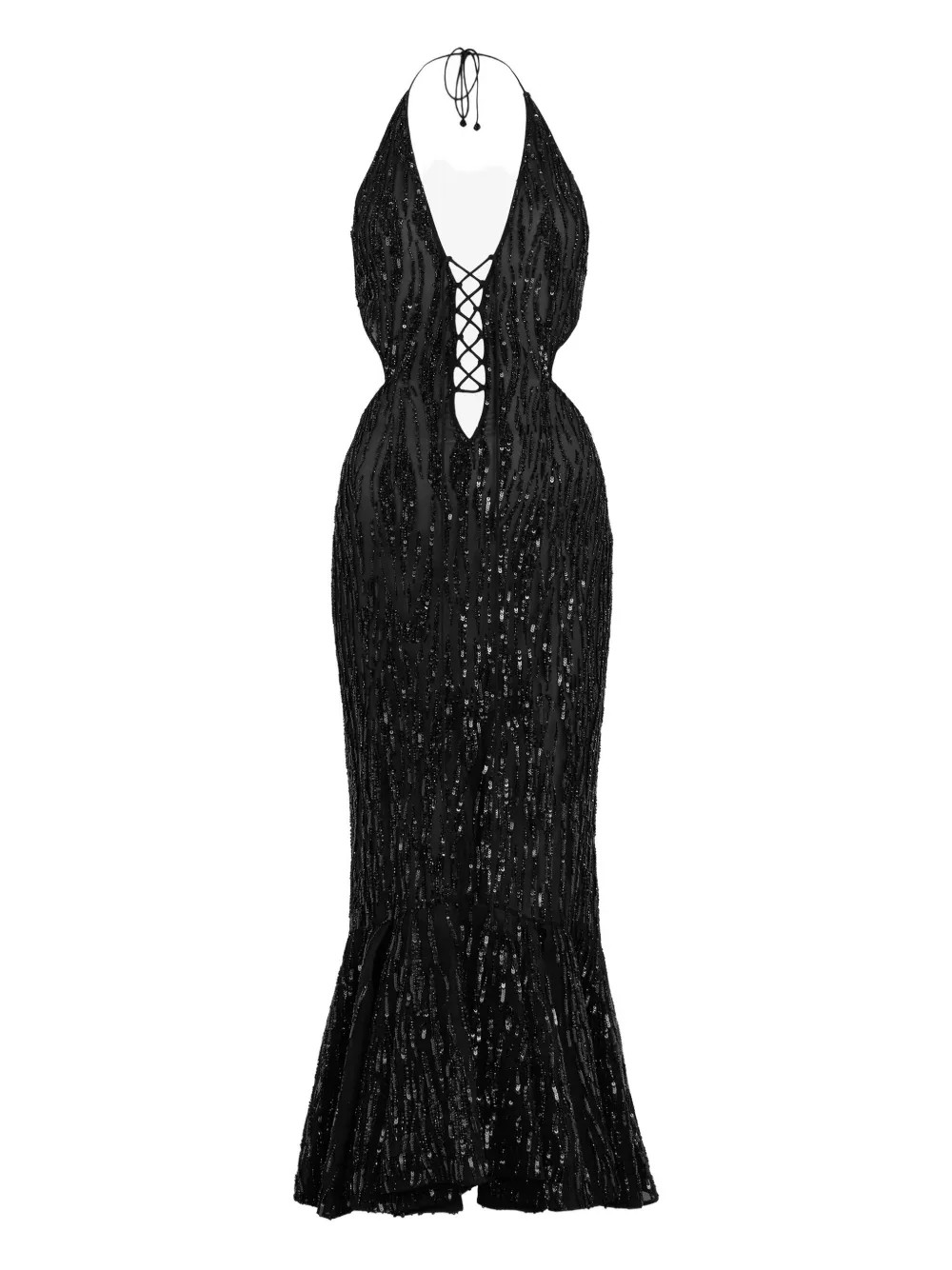 sequined drawstring dress | Farfetch Global