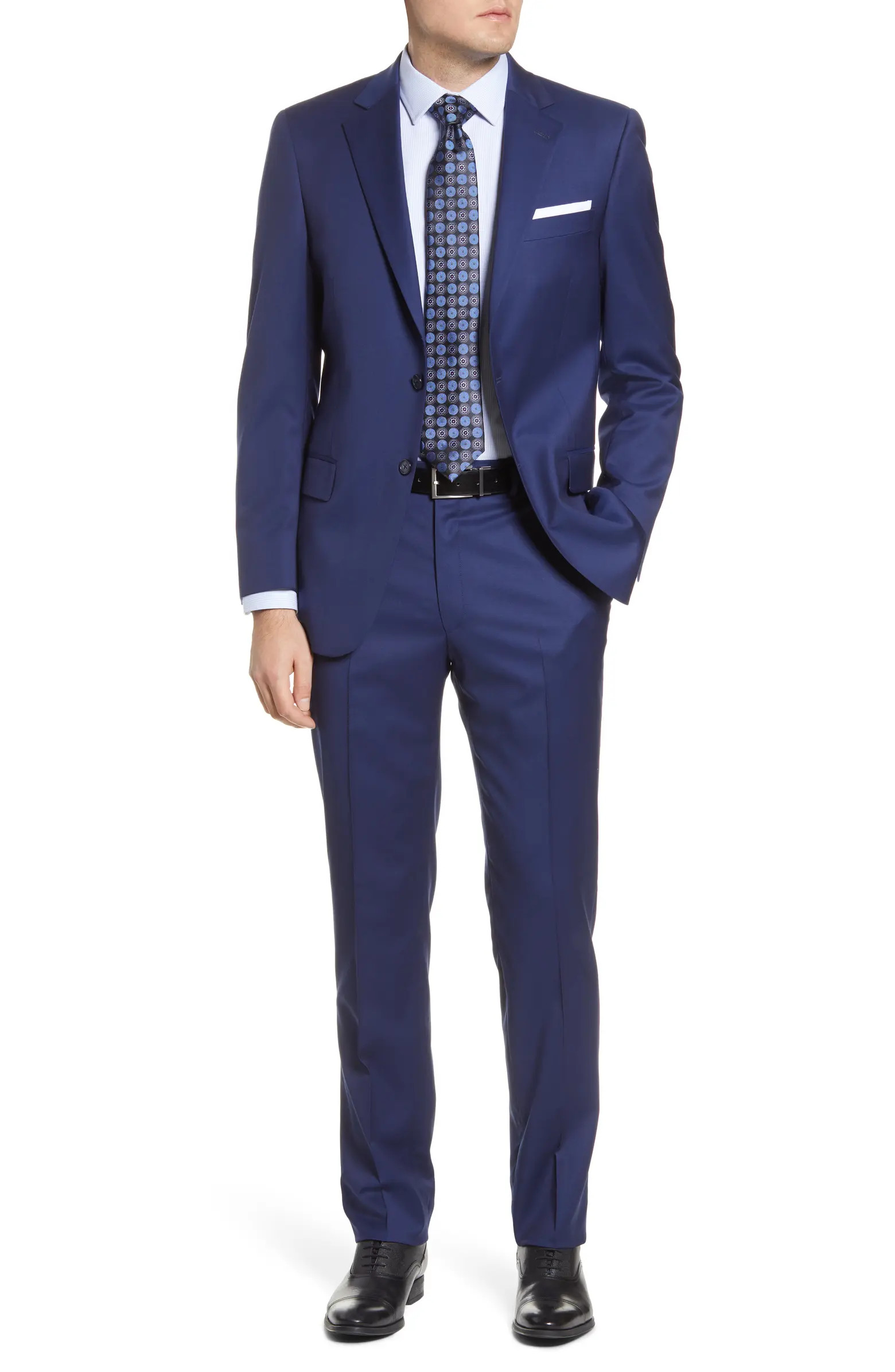 New York Classic Fit Solid Stretch Wool Suit | Nordstrom