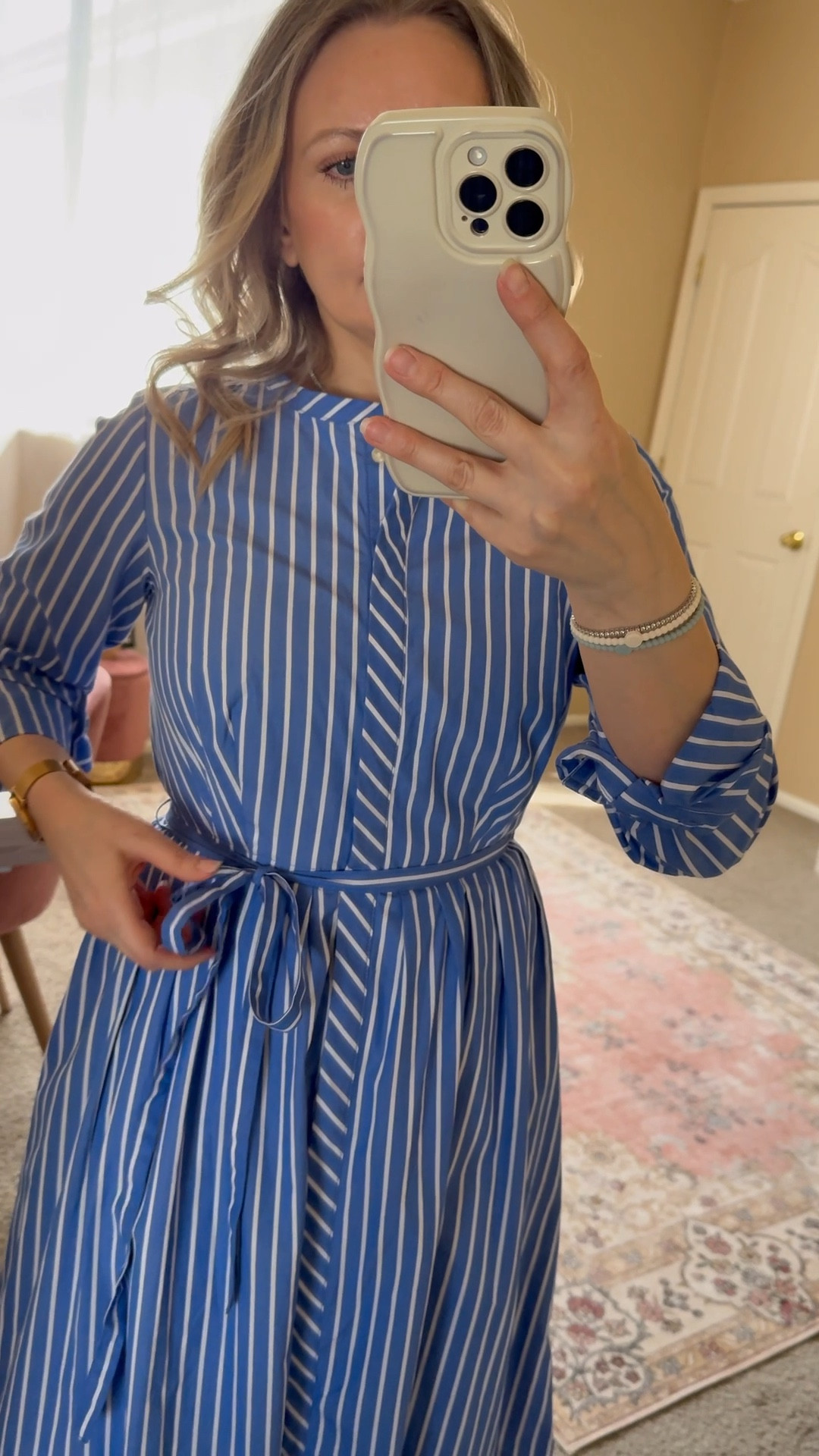Spring outfit idea! This cute dress is perfect for work as well. It’s a pleated cotton midi dress from Free Assembly brand at Walmart for just $15. 

#LTKSaleAlert #LTKSeasonal #LTKWorkwear #LTKOver40