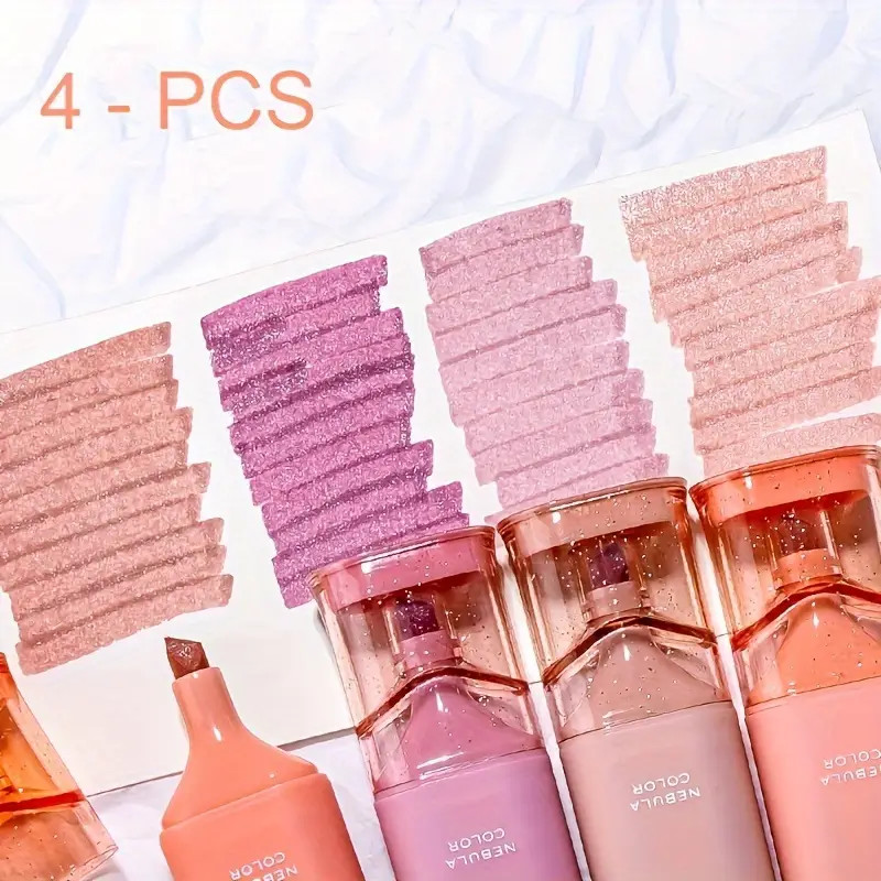 Vibrant Glitter Highlighters - Stain-Resistant, Water-Based Ink for Bold Notes & Journaling, Adju... | Temu Affiliate Program