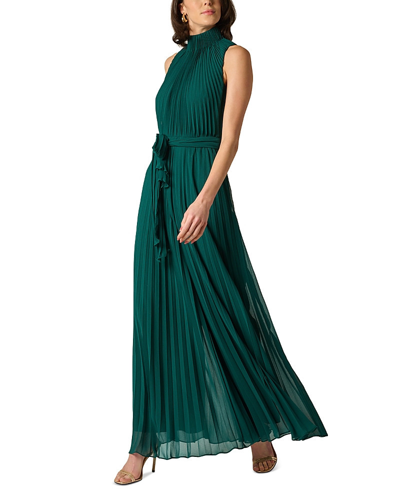 Aidan Mattox Pleated Georgette Jumpsuit | Bloomingdale's (US)