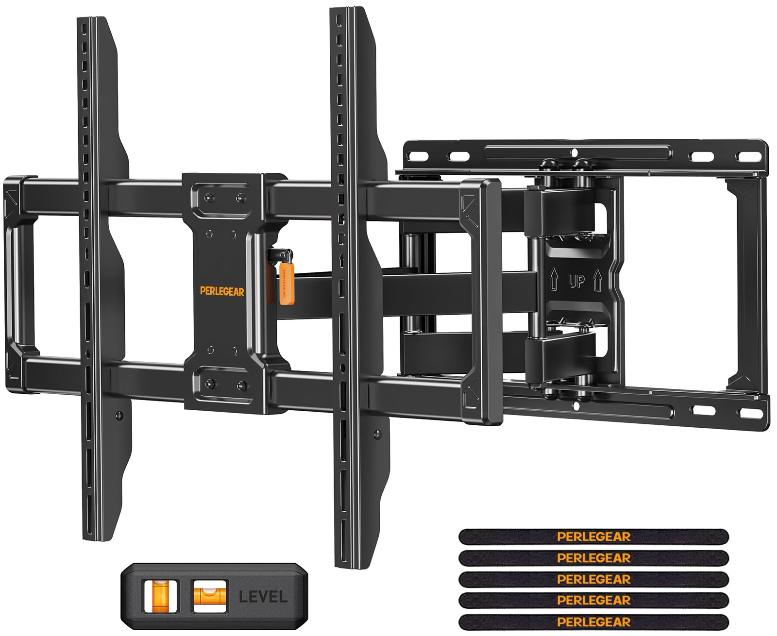 Perlegear Full Motion TV Wall Mount, Heavy Duty TV Mount for 42 55 65 75 85 86 inch Flat/Curved T... | Amazon (US)