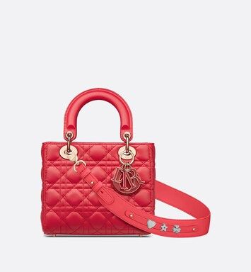 Lady Dior My ABCDior Bag Raspberry Cannage Lambskin | DIOR | Dior Beauty (US)