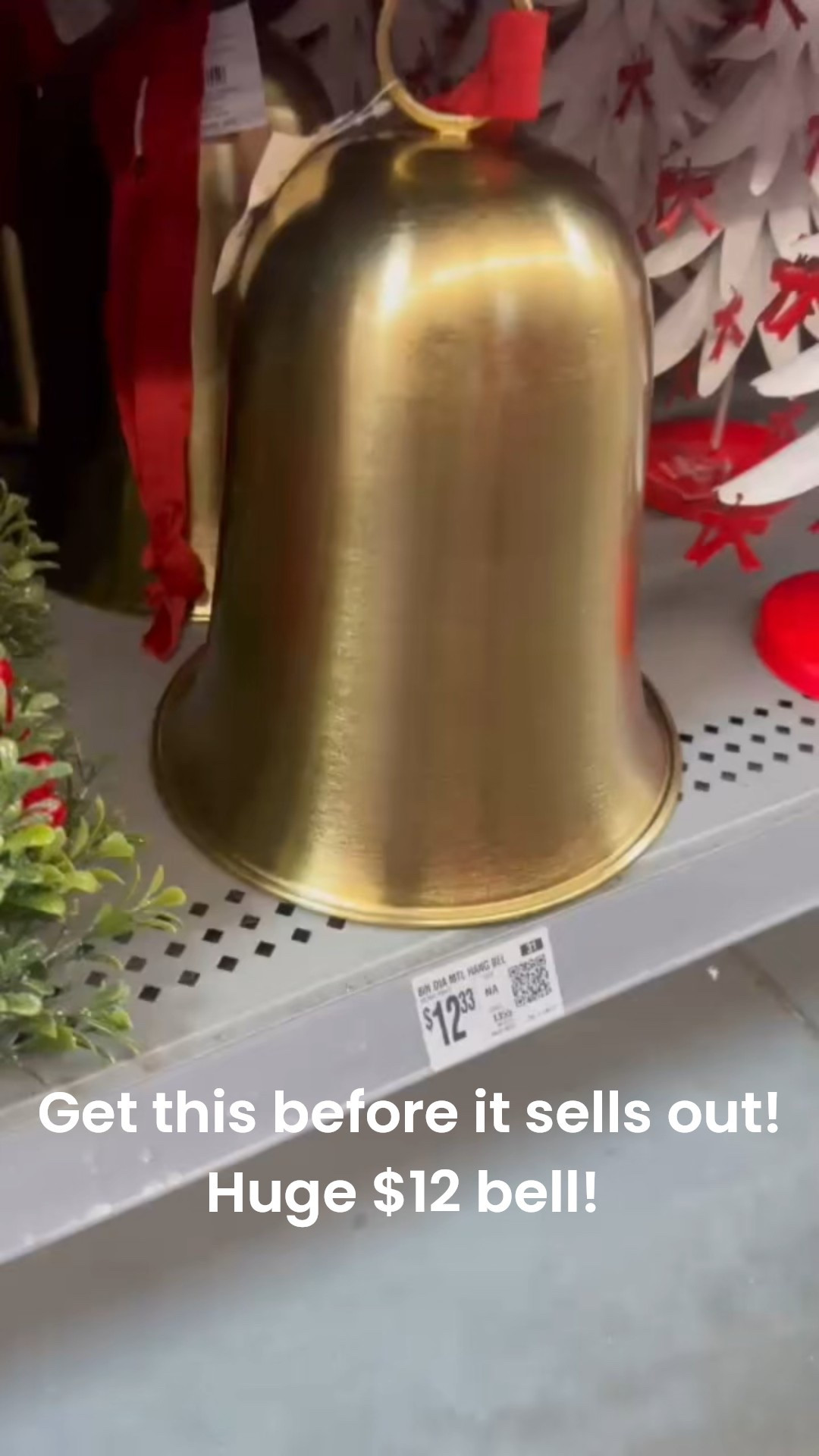 Omg! Brand new Walmart huge bell! Major amber interiors vibes!!! Perfect for table, shelf, or fireplace styling 

#LTKSaleAlert #LTKHome #LTKHoliday