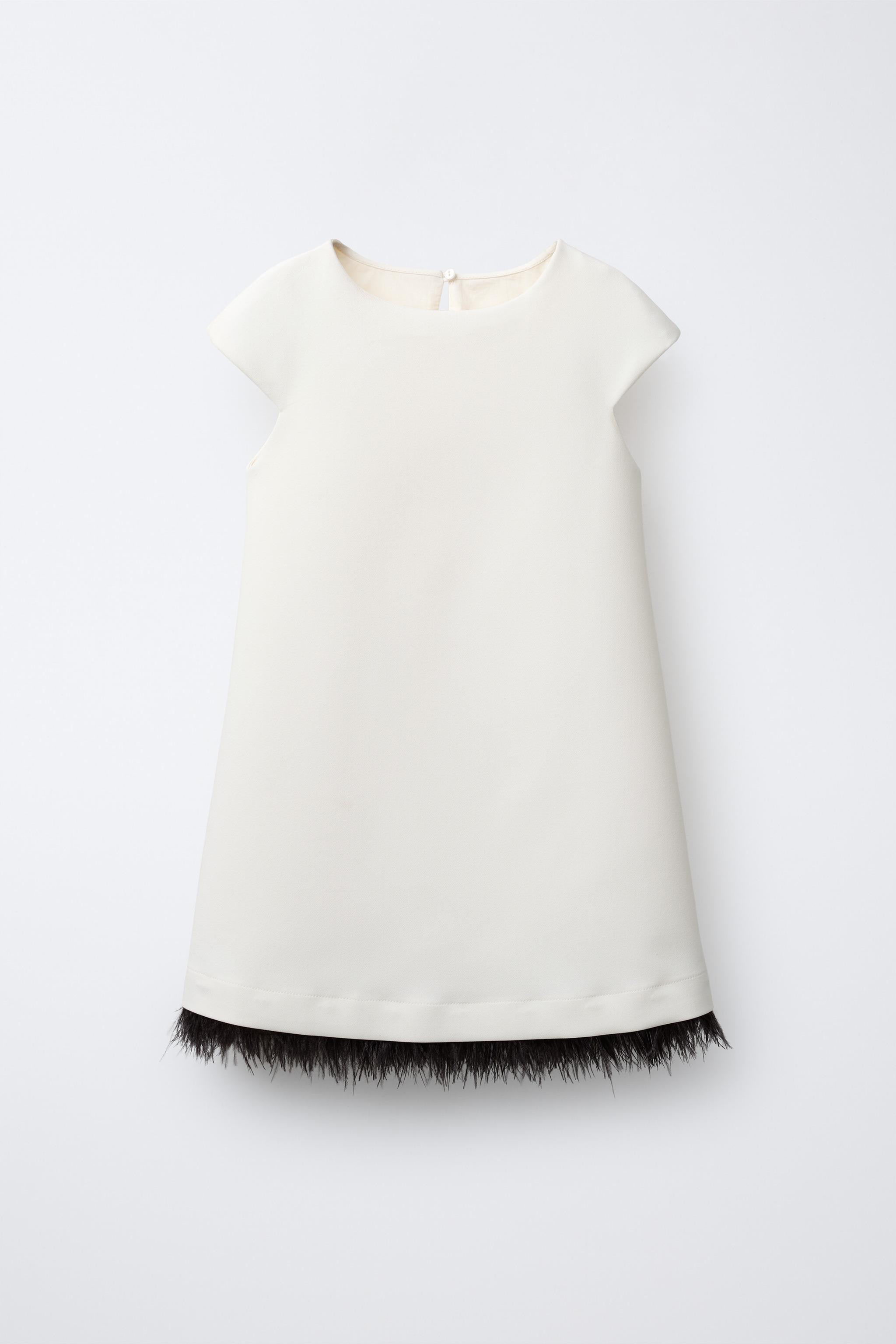 DETACHABLE FEATHER DRESS | Zara US