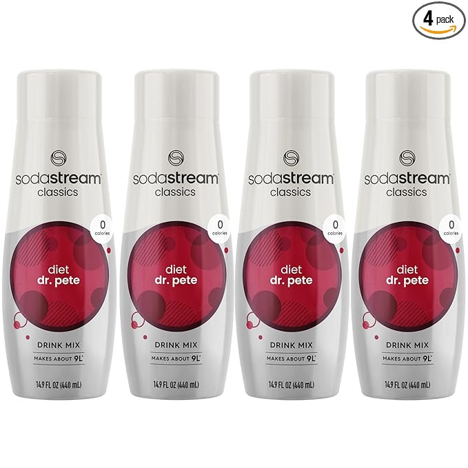 SodaStream Diet Dr Pete, 14.8 Fl Oz (Pack of 4) - Packaging May Vary | Amazon (US)