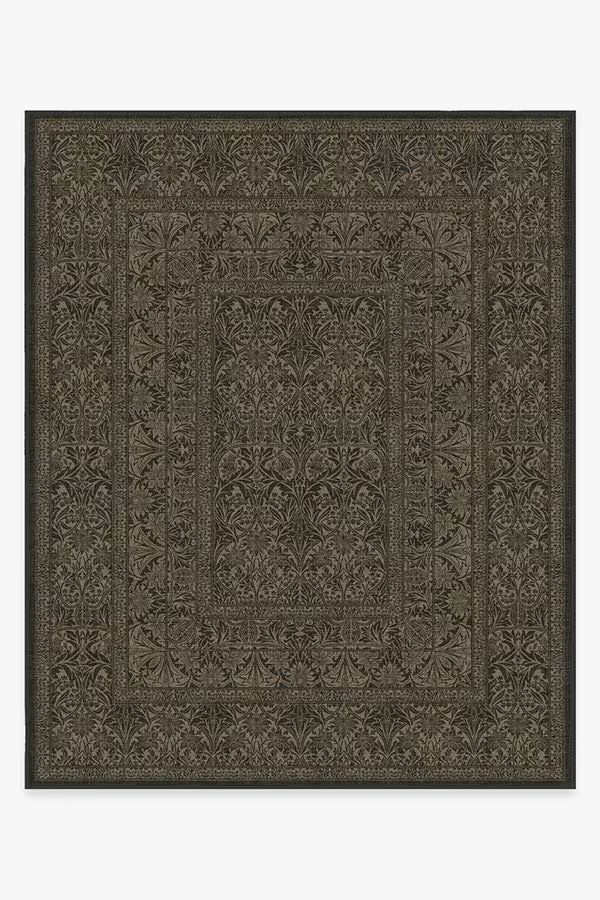 Morris & Co. Bluebell Soft Black Rug | Ruggable