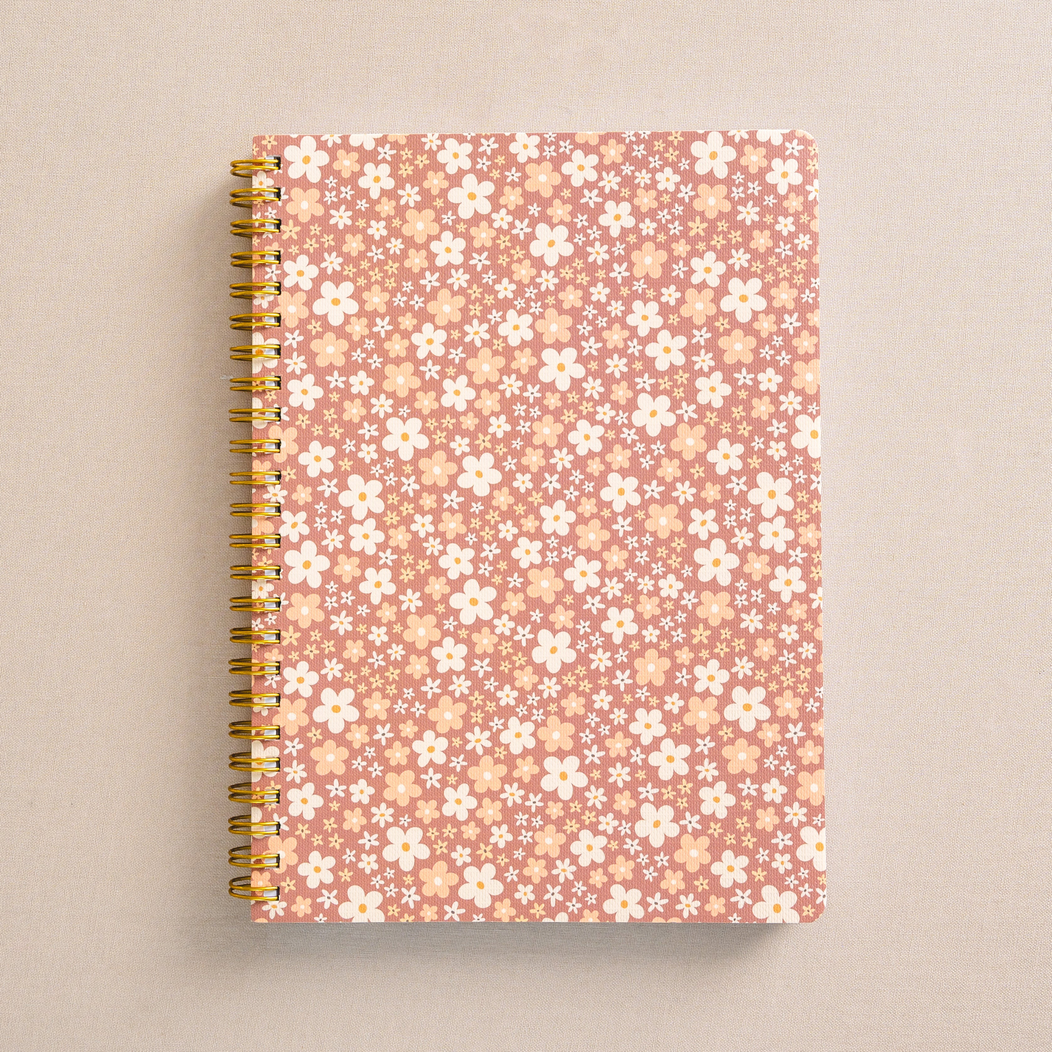Pink Meadow Spiral Notebook | manda