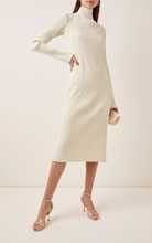 Adrienne Pleated Silk and Wool Midi Dress | Moda Operandi (Global)