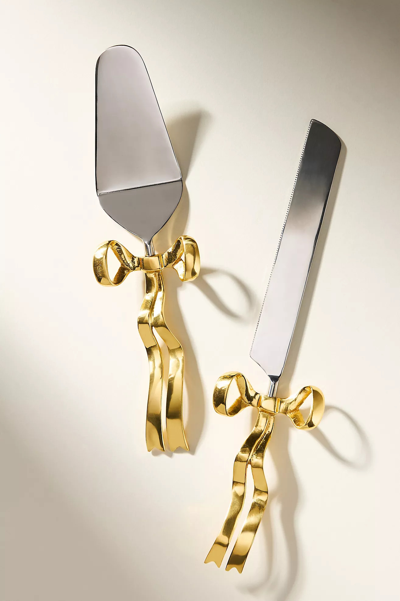 Benedita Bow Metal Serve Set | Anthropologie (US)