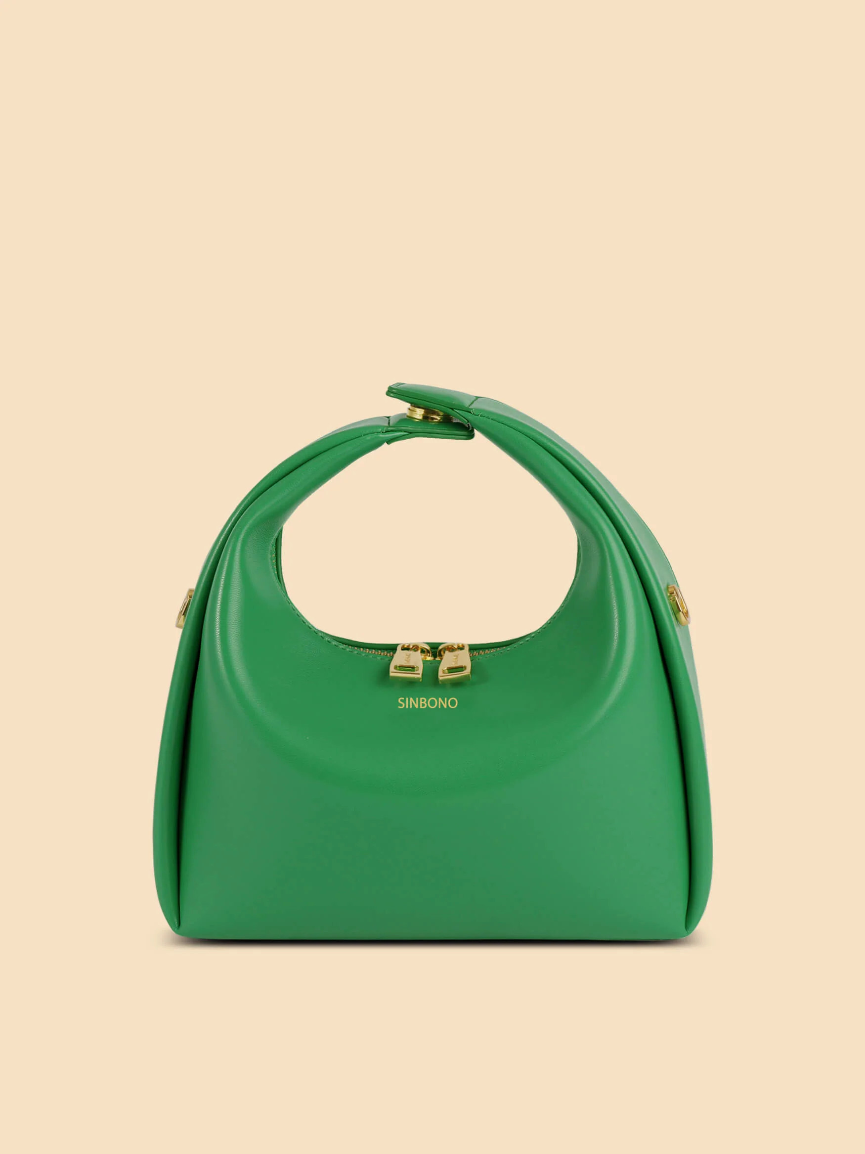 Medium Vienna Top Handle Crossbody Bag - Grass Green | SINBONO INC.