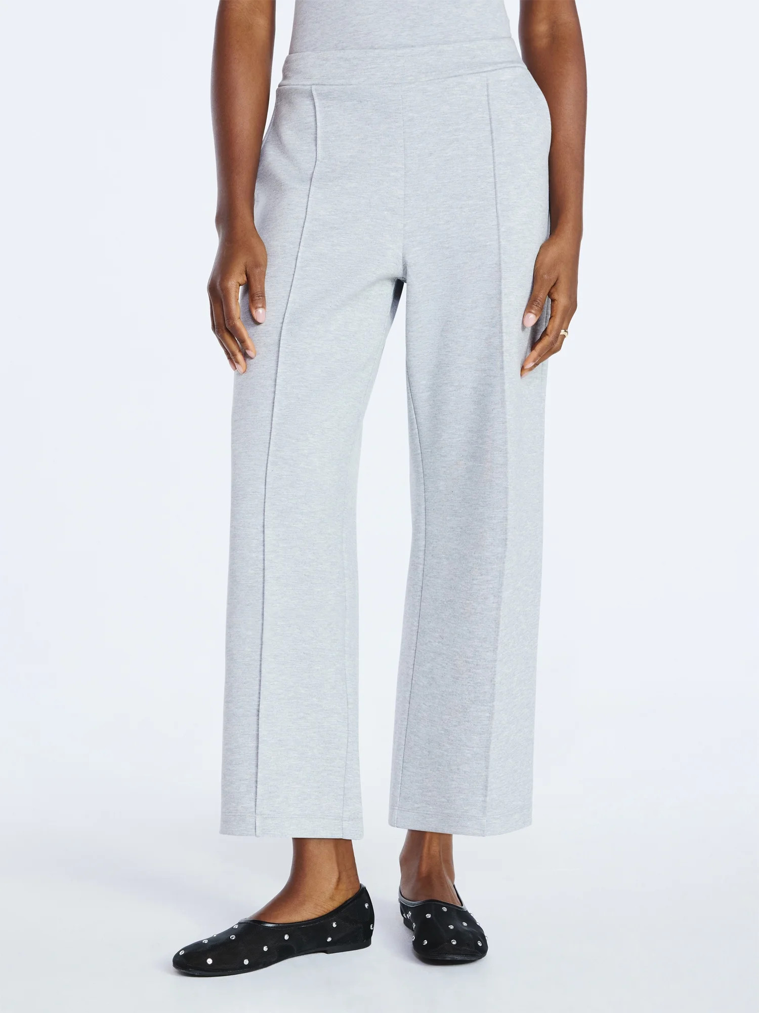 Scoop Women's and Women's Plus New Scubaknit Cropped Pants, Sizes XS-4X | Walmart (US)