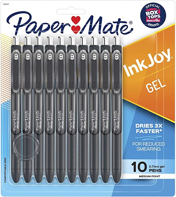 Paper Mate InkJoy Gel Pens, Medium Point, Black, 10 Count - 1951640 | Amazon (US)