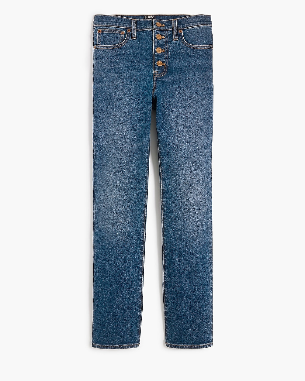 Essential straight jean with button fly in all-day stretch | J.Crew Factory
