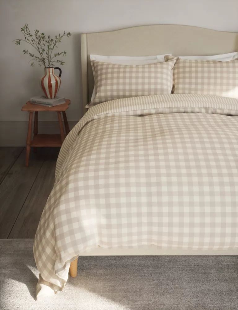 Pure Cotton Gingham Bedding Set | Marks & Spencer (UK)