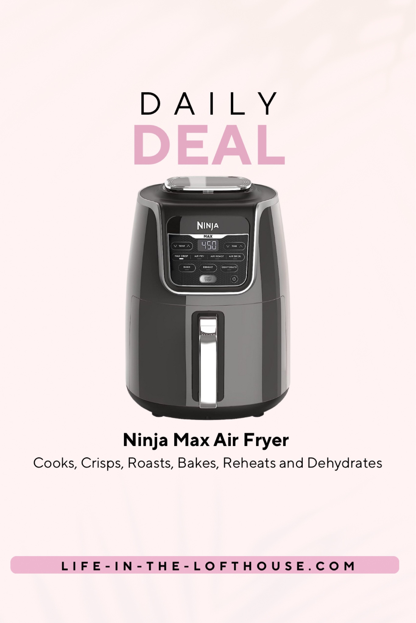 FOR PARTS Ninja AF161 Max XL Air Fryer Cooks Roasts Bakes Reheats  Dehydrates