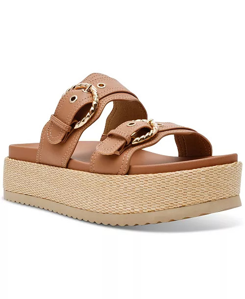 DV Dolce Vita Women's Serpent Double Band Footbed Sandals - Macy's | Macy's