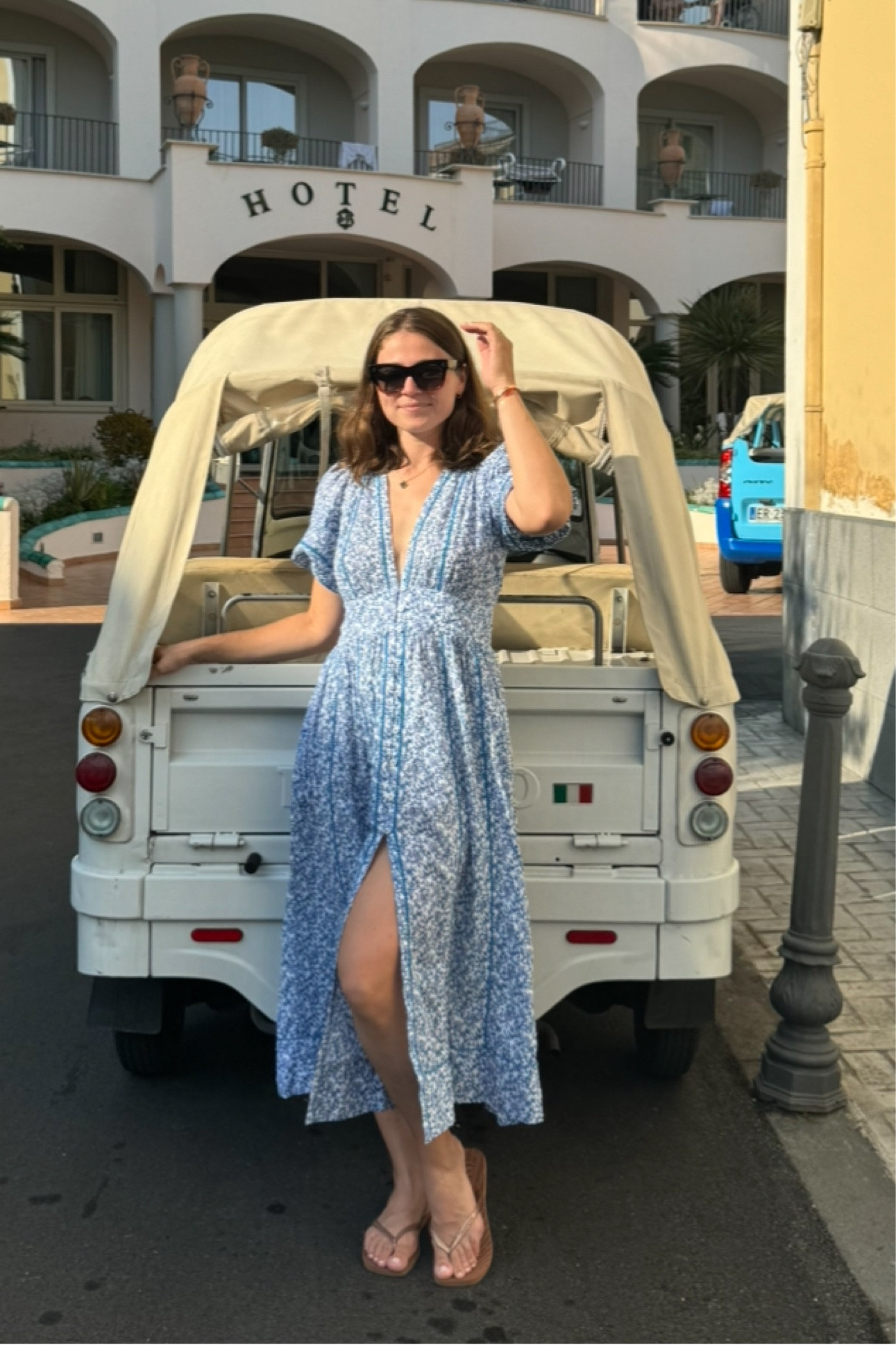 Lost files from my trip to Italy 🇮🇹. This dress, sunglasses, and flip flops, go everywhere with me in the world 💙

#LTKfindsunder100 #LTKsalealert #LTKstyletip