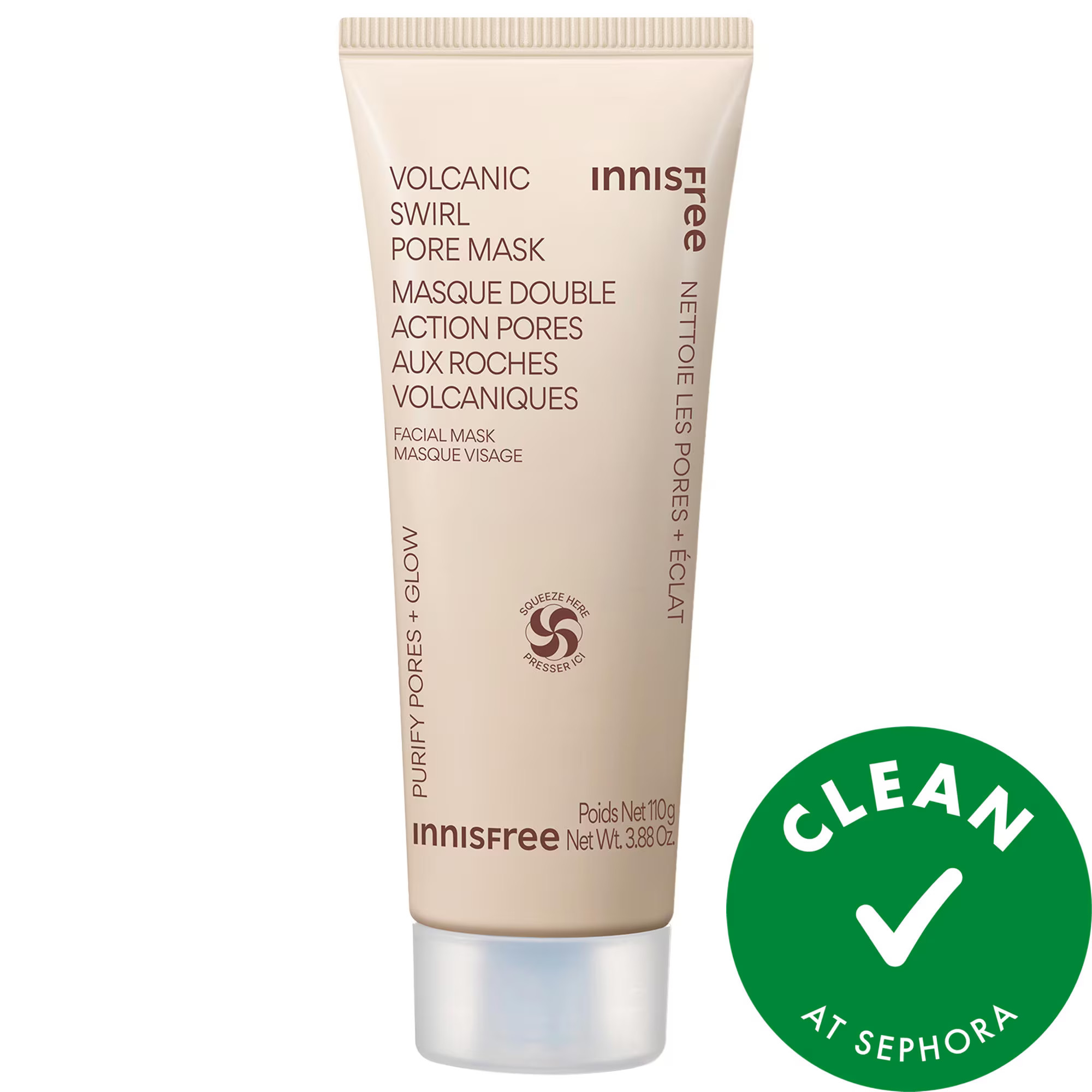 innisfree Volcanic Swirl Exfoliating Pore Mask 110 g/3.88 oz | Sephora (US)