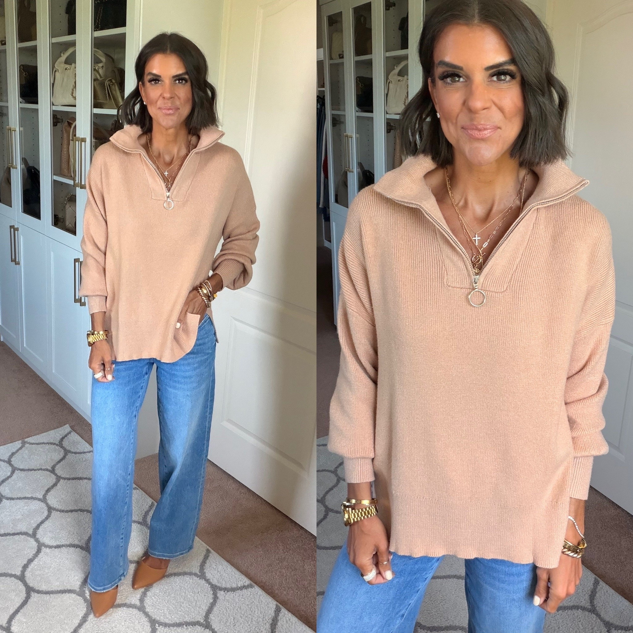 Size small in sweater size 24 in jeans

#LTKgrwm #LTKootd #LTKdayinmylife