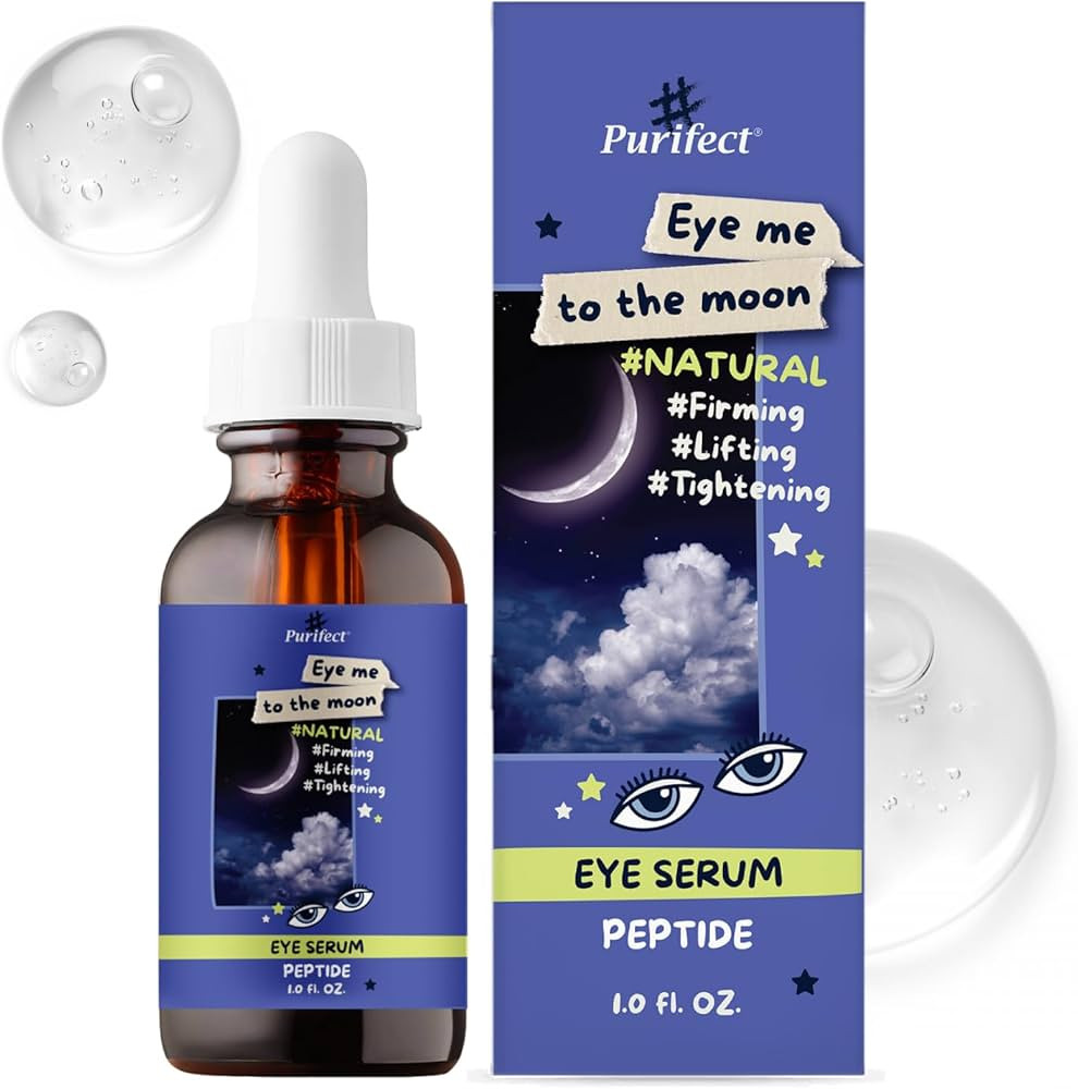 Made in USA Natural Peptide Retinol Niacinamide Eye Serum Anti Aging Brightening Firming Under Ey... | Amazon (US)