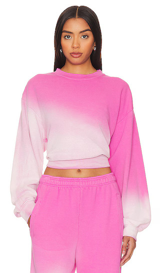 Cropped Sweatshirt in Flamingo Ombre | Revolve Clothing (Global)