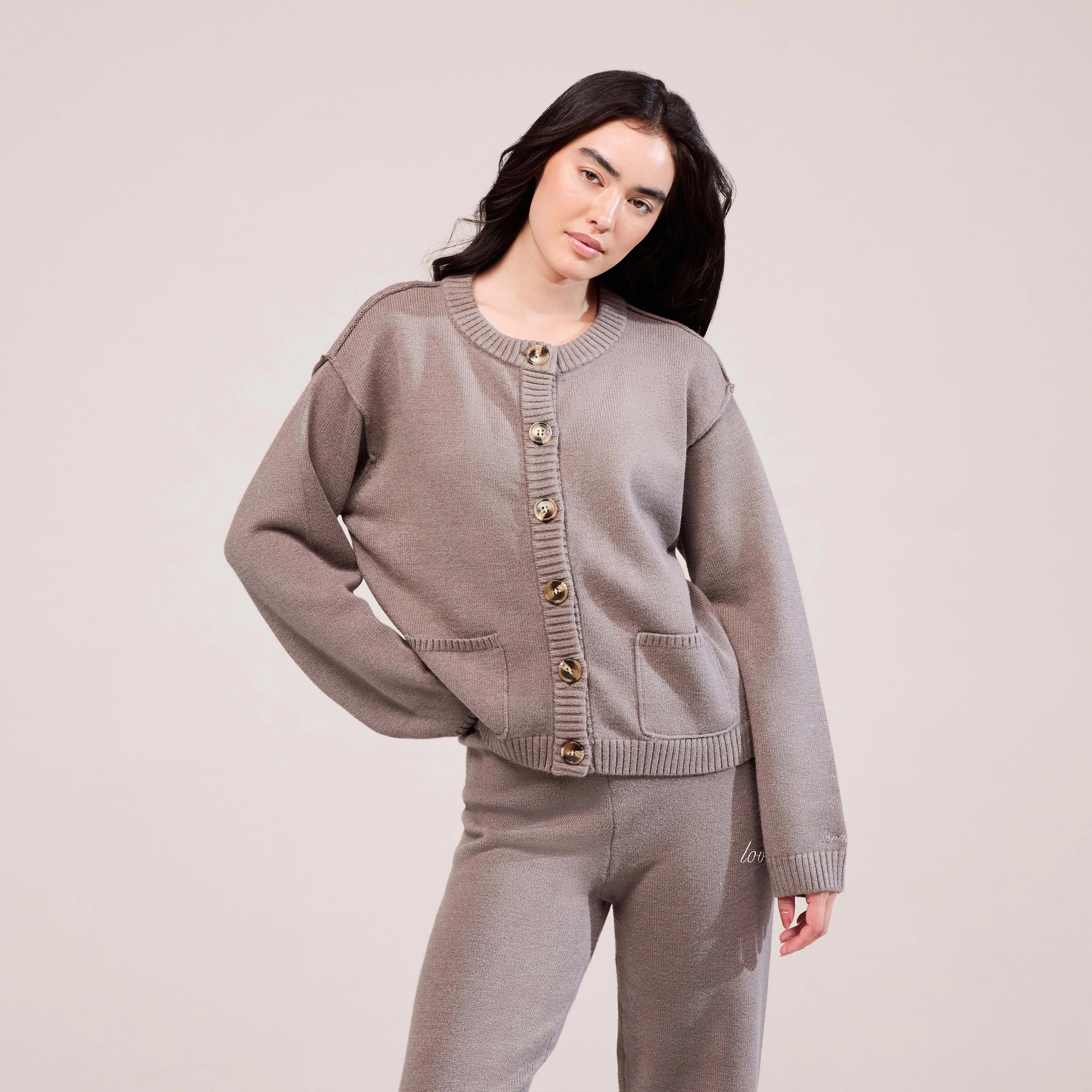 Soft Knit Cardigan | Mocha | LOVALL