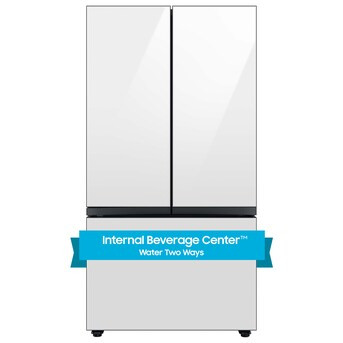 Samsung Counter-depth Bespoke 24-cu ft Smart French Door Refrigerator with Dual Ice Maker and Wat... | Lowe's