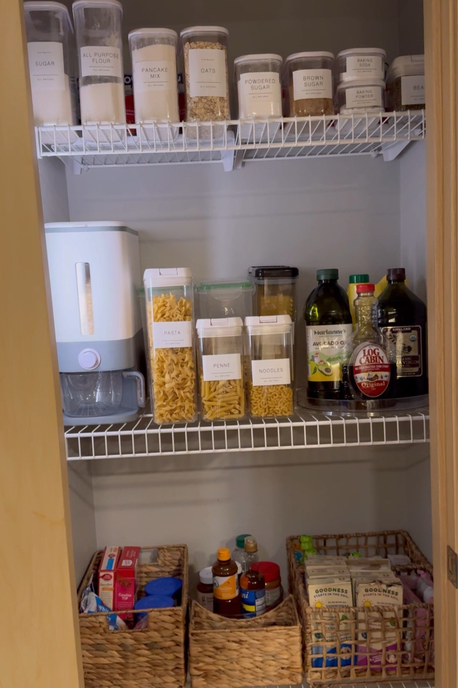 My pantry organizers & baskets linked below! 🫙 #pantryorganization #organizing #pantry

#LTKhome