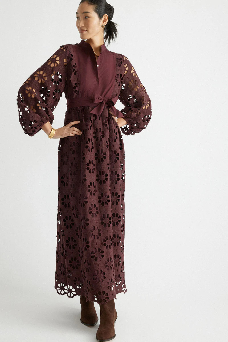 Merlot Lace Calliope Dress | Tuckernuck (US)