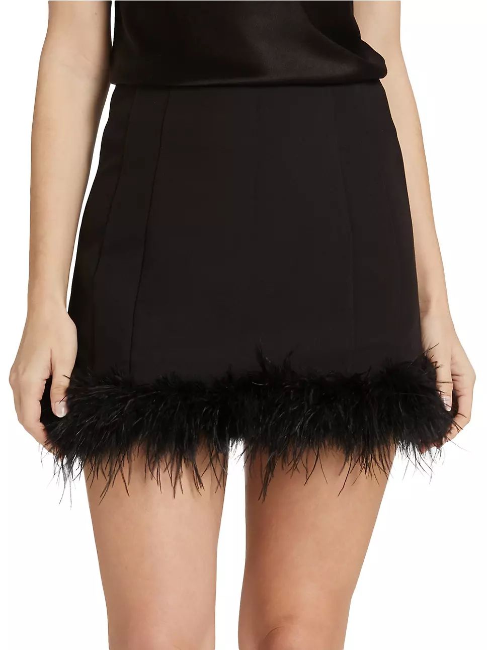 Dax Feather-Trimmed Miniskirt | Saks Fifth Avenue