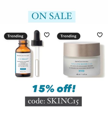 Today is the last day of the skinceuticals sale! 15% off some of my go to skincare products I’ve used for years 🤍 their CE Ferulic Vitamin C and triple lipid restore face cream are amazing. Code: SKINC15 ✨

Skincare sale; Dermstore sale; vitamin C; SkinCeuticals sale; anti aging skincare; face lotion; Christine Andrew 

#LTKsalealert #LTKbeauty