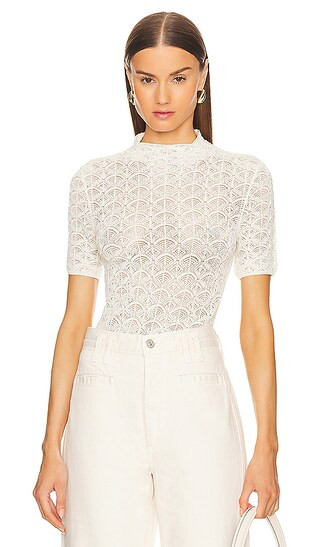 by Marianna Kaira Turtleneck Top in Ivory | Revolve Clothing (Global)