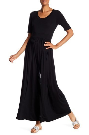 Elbow Sleeve Wide Leg Jumpsuit | Nordstrom Rack