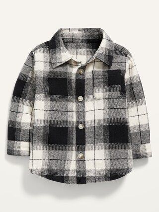 Long-Sleeve Plaid Pocket Shirt for Baby | Old Navy (CA)