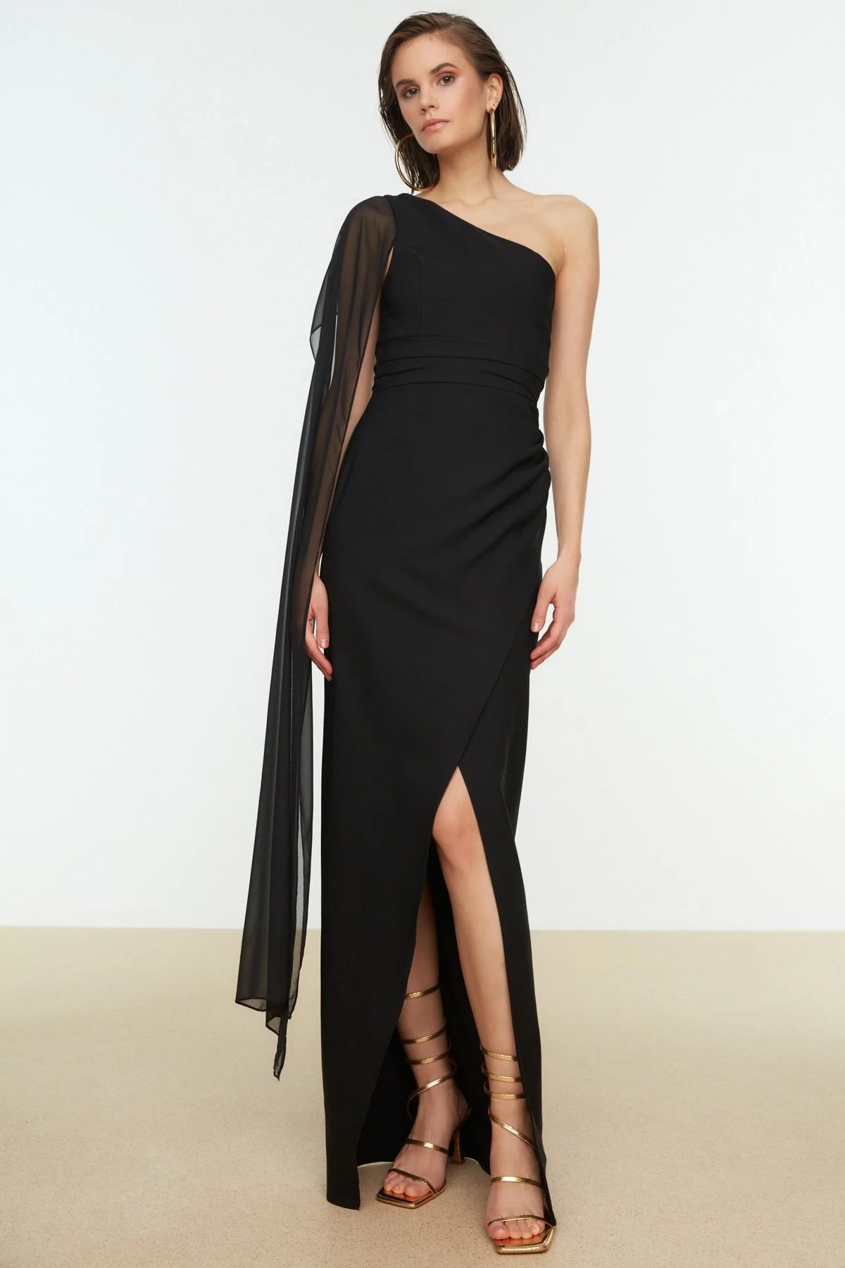 Abendkleid & Abschlusskleid - Schwarz - A-Linie | Trendyol DE