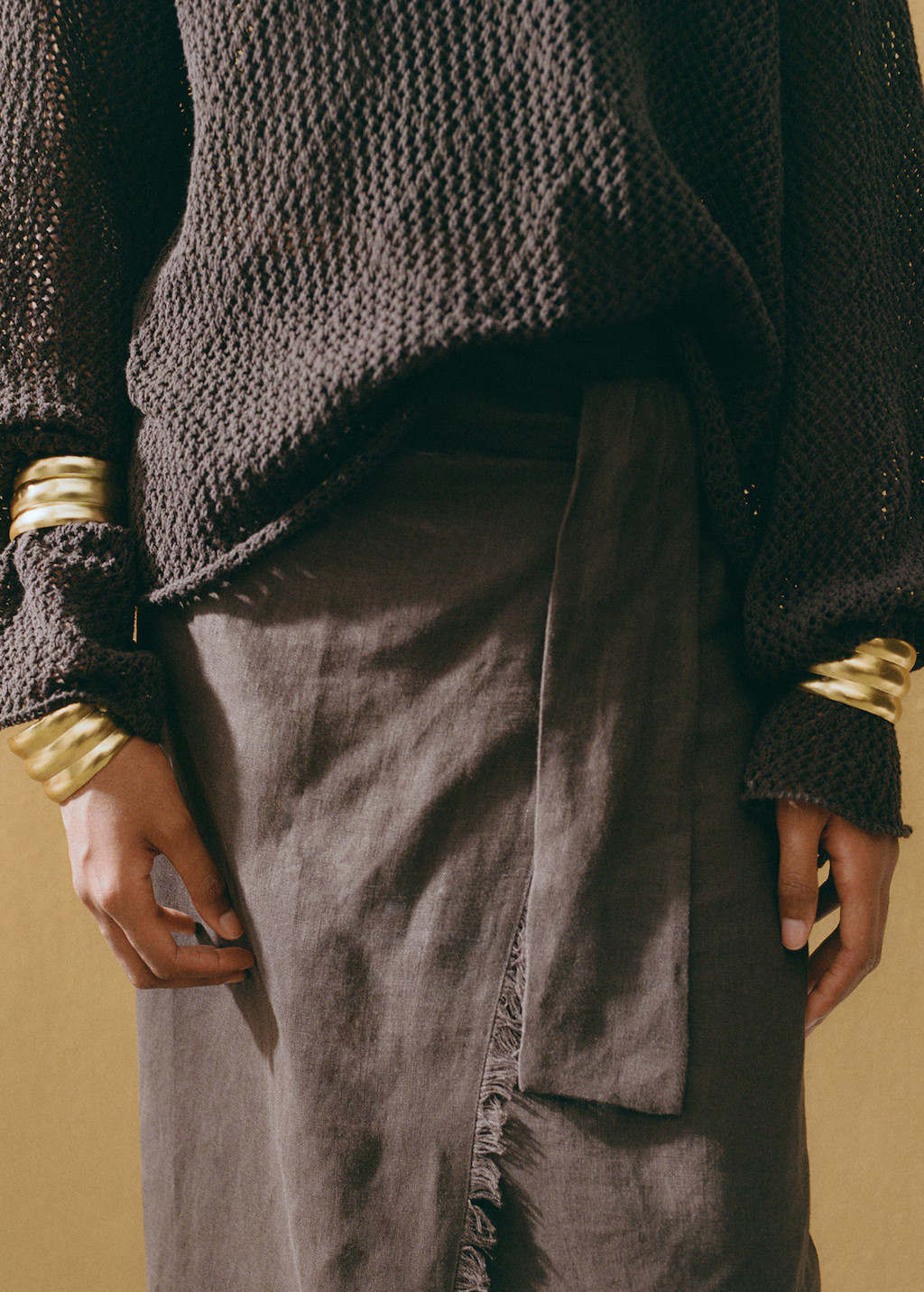 Rigid bracelet with relief - Women | MANGO USA | Mango (US/MX/AU)