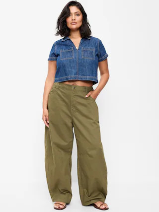 Mid-Rise Barrel Chino Pants | Old Navy (CA)