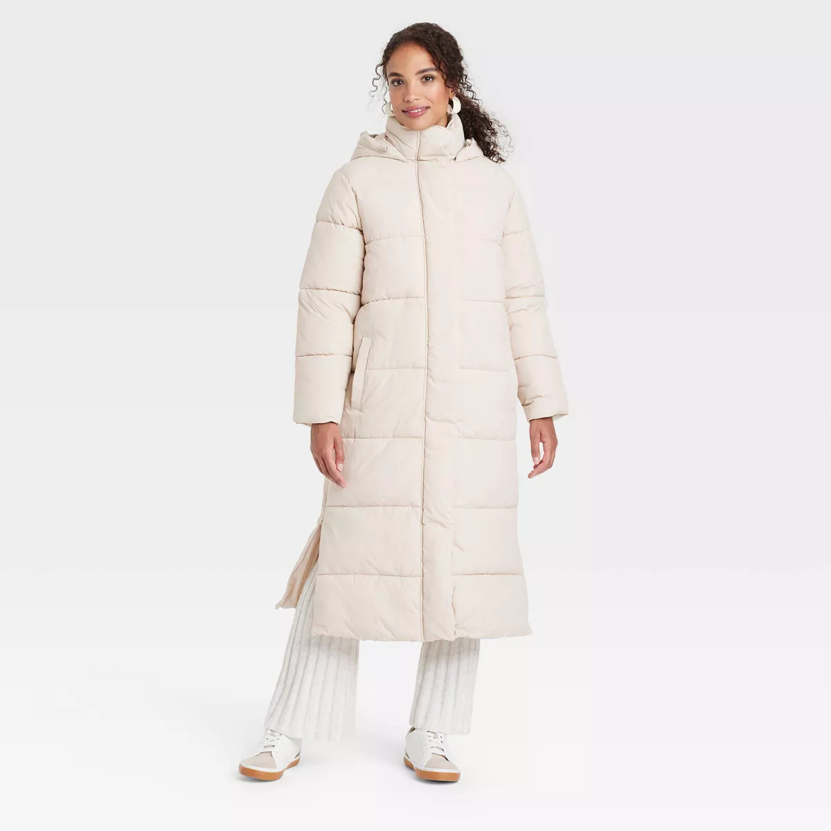 Women's Hooded Duvet Puffer Jacket - A New Day™ | Target