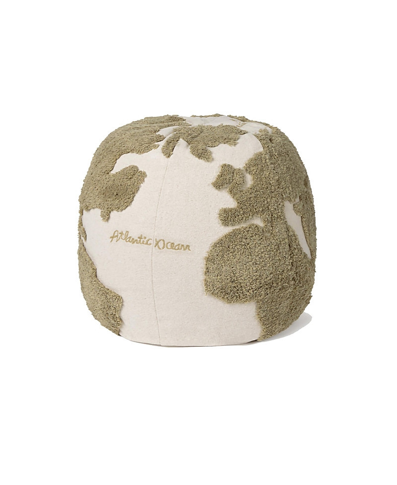 Lorena Canals Pouf World Map Rugcycled | Bloomingdale's (US)