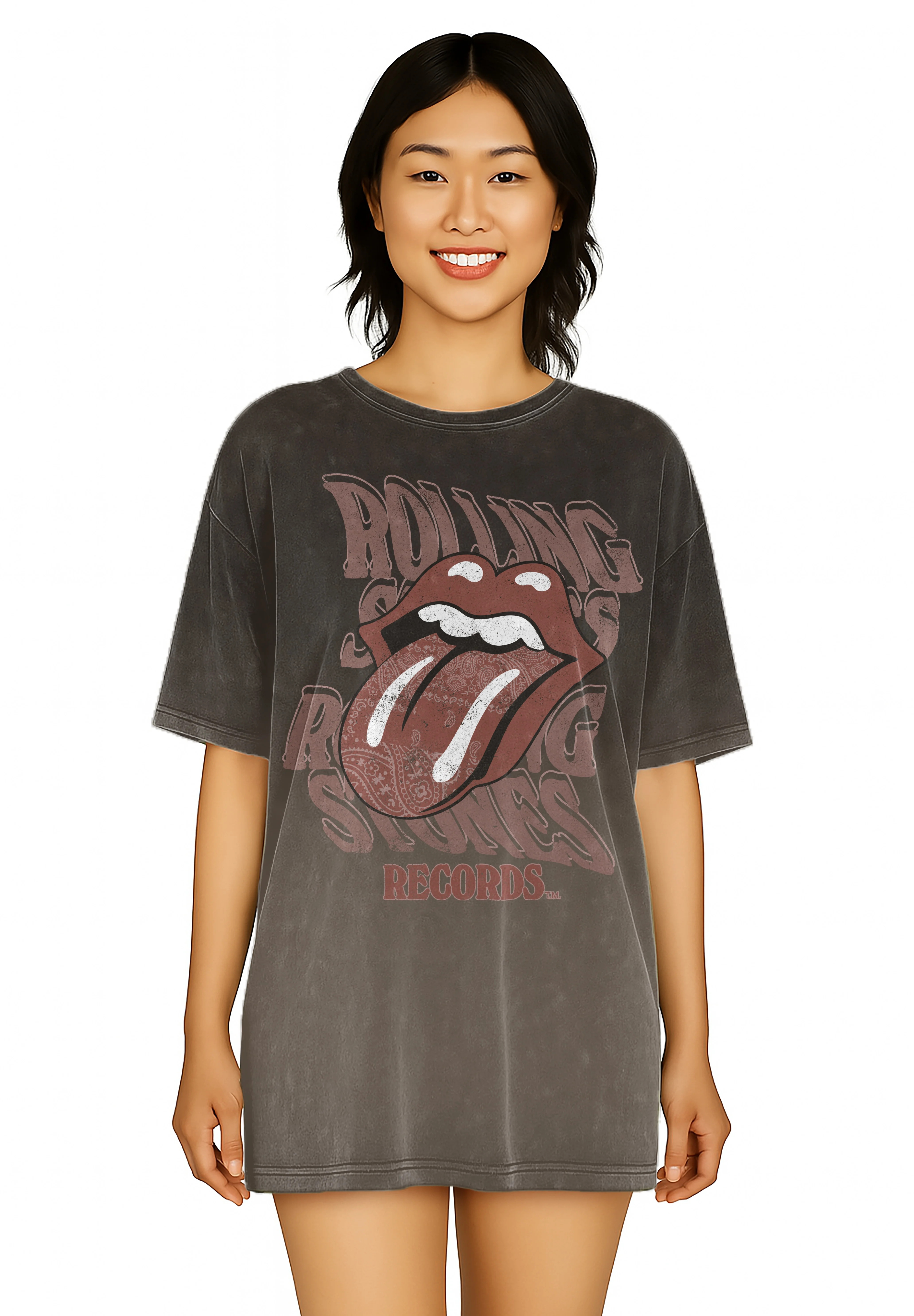 Rolling Stones Women's Oversized Sleep Shirt, Sizes XS-3X | Walmart (US)