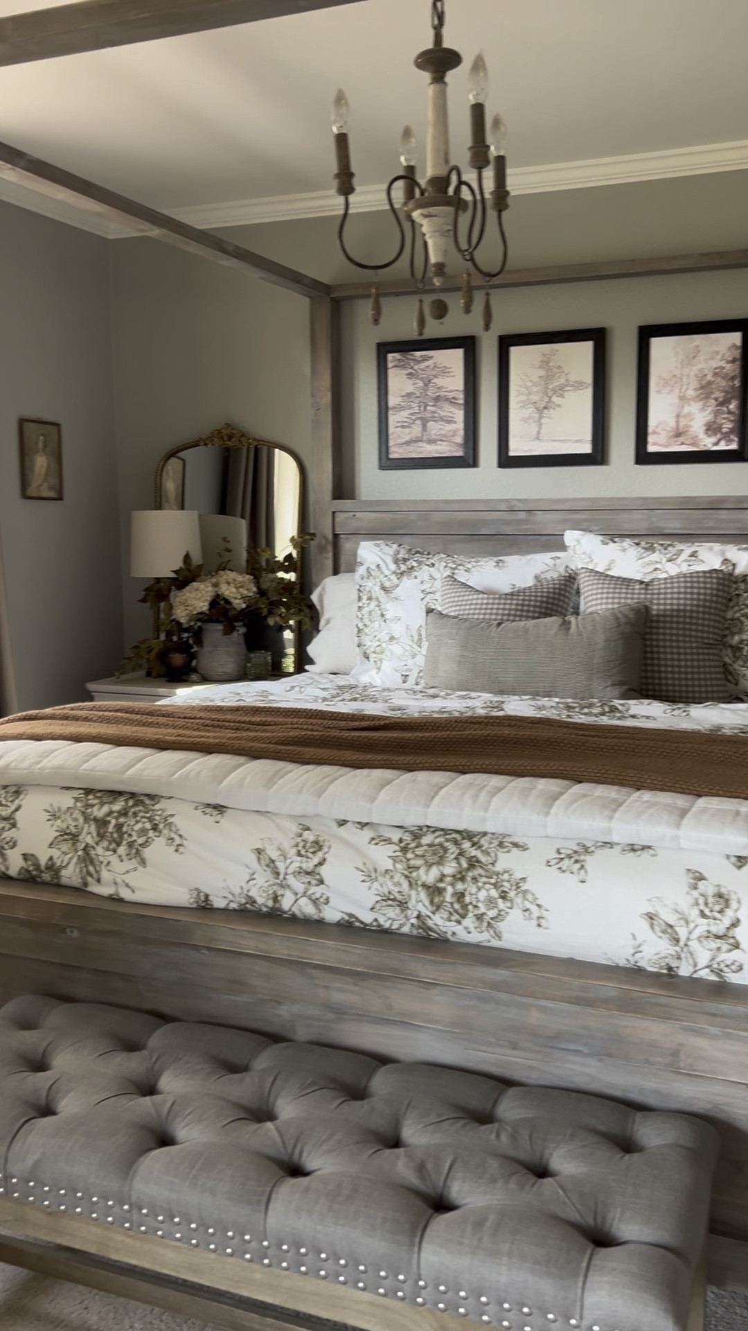 Just a few new additions to add a fall cozy to this room. I simply changed out for a more muted and fall foliage along the bedside and added a cozy and soft extra long blanket. The duvet is  from Garnet Hill. 

#LTKSeasonal #LTKHome #LTKVideo