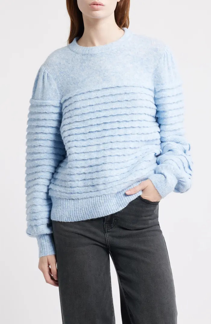 Scalloped Crewneck Sweater | Nordstrom