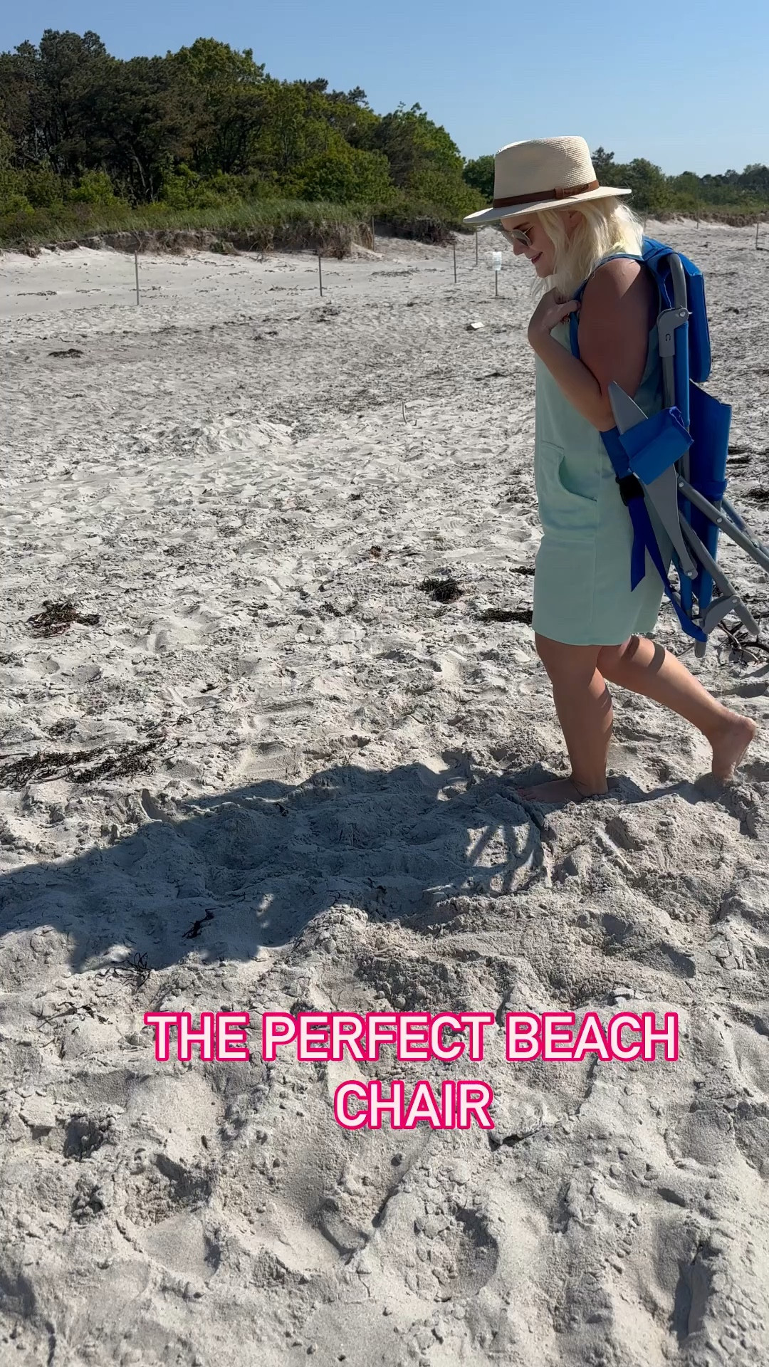 I have been getting so many requests for this beach chair and it really is the best! 

The perfect beach chair! A lightweight backpack chair that makes walking to the beach a breeze. Has velcro straps so it isn’t bouncing when you walk. It reclines all the way flat, has holes for your arms and face when lying on your stomach, and a pillow for your head. There is a Cup holder. What doesn’t this chair have? The perfect set up for a great day at the beach.🌞🌊🌅🦞 
Shop it here👇🏻

#amazonfinds #beachfinds #beachmusthaves #beachreels #amazonreels 

#LTKVideo #LTKSeasonal #LTKSummerSales